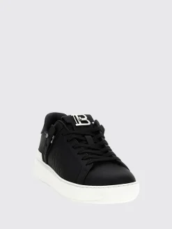 Sneakers B-Court B-Buzz Balmain in pelle goffrata