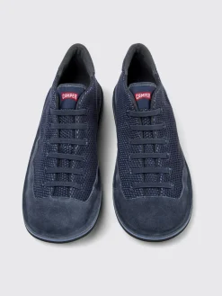 Sneakers Beetle Camper in cotone riciclato e nabuk