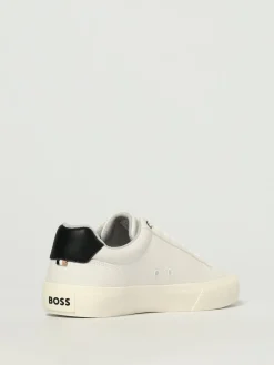 Sneakers Boss in pelle sintetica a grana