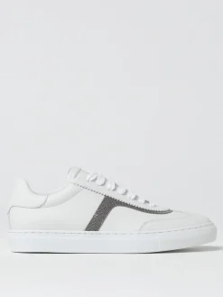 Sneakers Brunello Cucinelli in pelle con monile