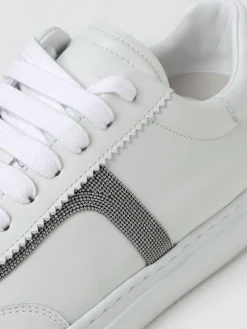 Sneakers Brunello Cucinelli in pelle con monile