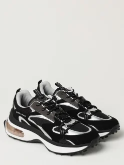 Sneakers Bubble Dsquared2 in camoscio e mesh