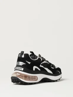 Sneakers Bubble Dsquared2 in camoscio e mesh