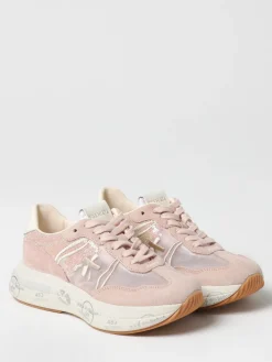 Sneakers Cassie Premiata in camoscio e nylon con paillettes