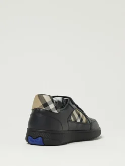 Sneakers Check Burberry in pelle e mesh