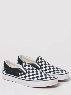 Sneakers Classic Slip-On Vans in canvas con stampa check
