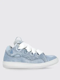 Sneakers Curb Lanvin in denim e mesh