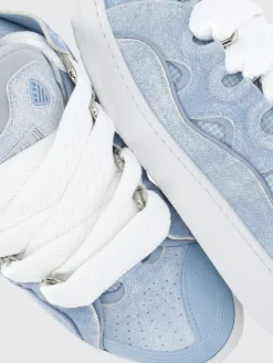 Sneakers Curb Lanvin in denim e mesh