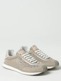 Sneakers DG Cushion Dolce & Gabbana in camoscio e tessuto traforato