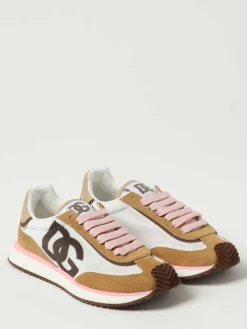 Sneakers DG Cushion Dolce & Gabbana in mesh e camoscio