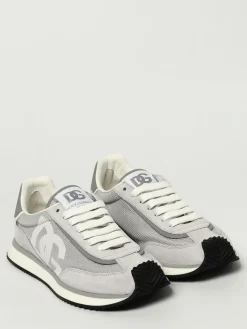 Sneakers DG Cushion Dolce & Gabbana in camoscio e mesh