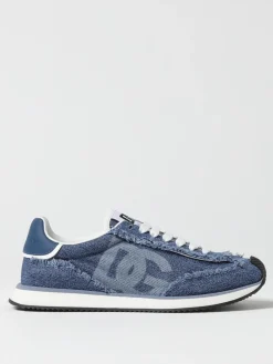 Sneakers DG Cushion Dolce & Gabbana in denim di cotone