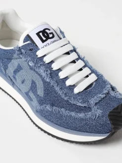 Sneakers DG Cushion Dolce & Gabbana in denim di cotone