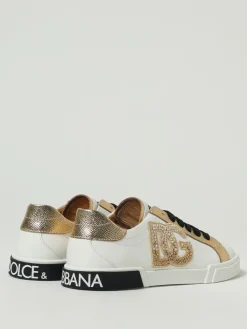 Sneakers DG Dolce & Gabbana in pelle con strass