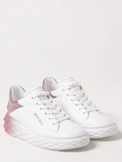 Sneakers Diamond Maxi F II Jimmy Choo in pelle e glitter