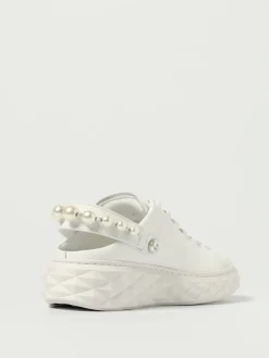 Sneakers Diamond/F Maxi II Jimmy Choo in pelle con perle sintetiche