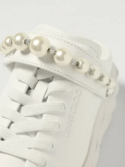 Sneakers Diamond/F Maxi II Jimmy Choo in pelle con perle sintetiche