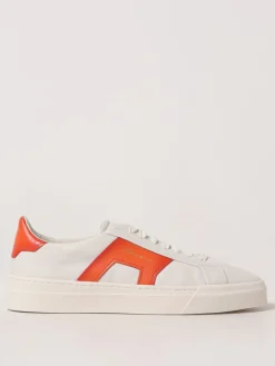Sneakers Double Buckle Santoni in pelle