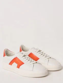 Sneakers Double Buckle Santoni in pelle