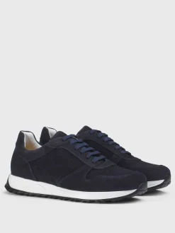 Sneakers Doucal's in camoscio traforato