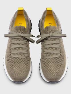 Sneakers Doucal's in viscosa stretch e pelle martellata