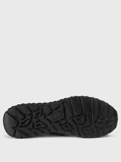 Sneakers Doucal's in viscosa stretch e pelle martellata