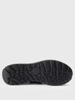 Sneakers Doucal's in viscosa stretch e pelle martellata