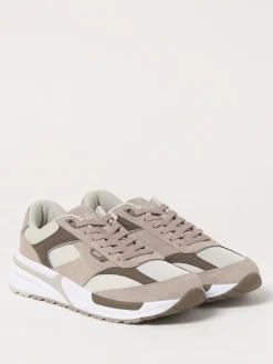 Sneakers EA7 in camoscio e mesh