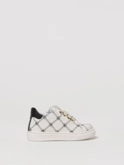Sneakers Elisabetta Franchi La Mia Bambina in canvas con stampa monogram