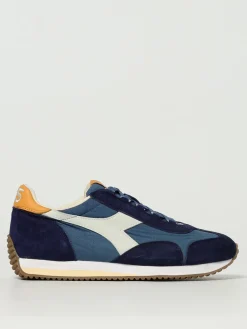 Sneakers Equipe Diadora Heritage in camoscio e canvas