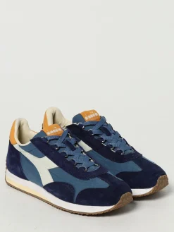 Sneakers Equipe Diadora Heritage in camoscio e canvas