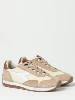 Sneakers Equipe Diadora Heritage in camoscio e canvas