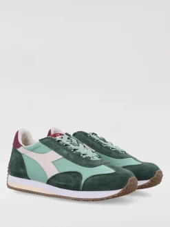 Sneakers Equipe Diadora Heritage in camoscio e canvas