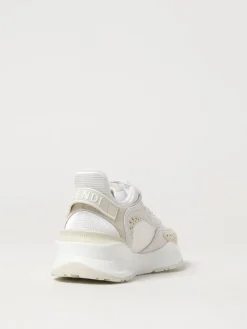 Sneakers Flow Fendi in camoscio e mesh