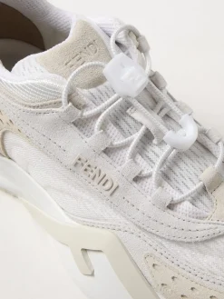 Sneakers Flow Fendi in camoscio e mesh