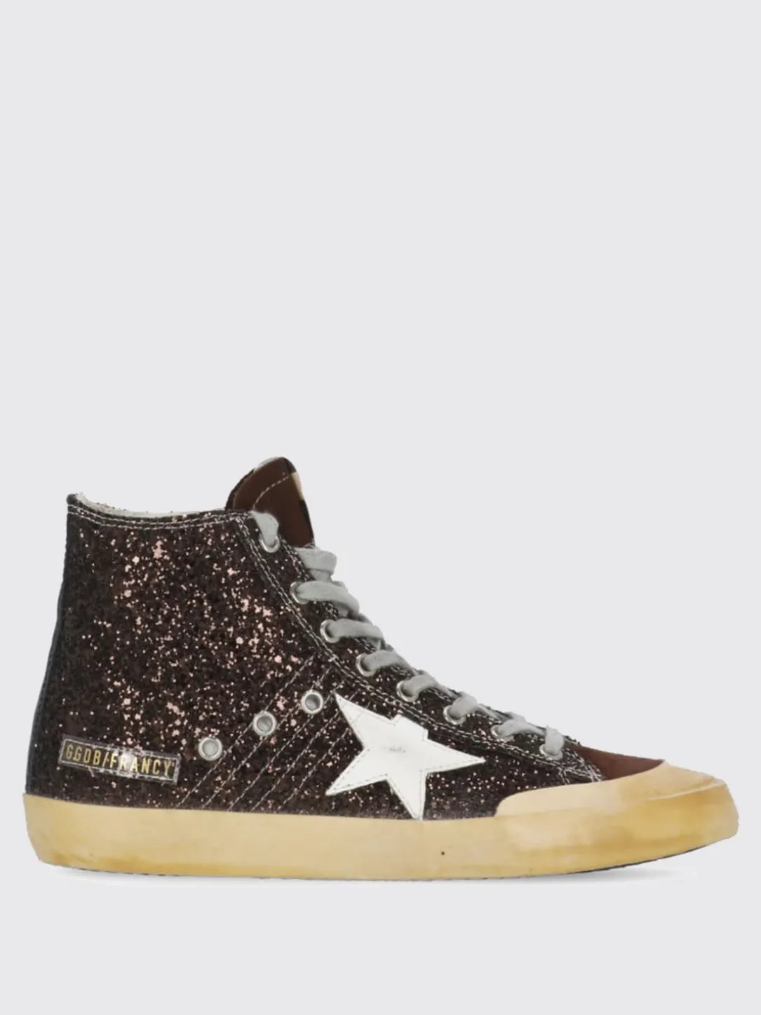 Sneakers Francy Golden Goose in pelle used e glitter