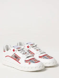Sneakers Freedots Valentino Garavani in pelle e tessuto stampato