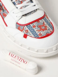 Sneakers Freedots Valentino Garavani in pelle e tessuto stampato