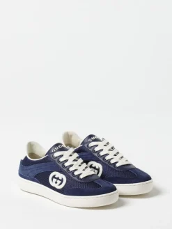 Sneakers Gucci in camoscio e mesh