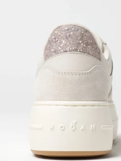 Sneakers H670 Hogan in pelle con glitter