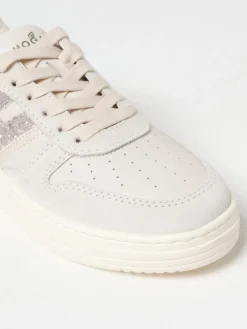 Sneakers H630 Hogan in pelle con glitter