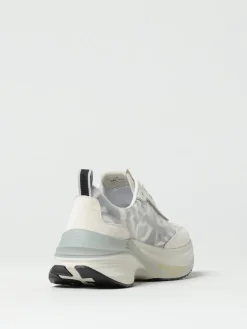 Sneakers Hill Premiata in mesh e camoscio con stampa animalier