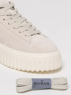 Sneakers H-Stripe Hogan in camoscio