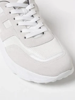 Sneakers Hyperlight Hogan in camoscio e mesh
