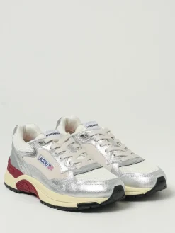 Sneakers Hyperway Autry in pelle laminata e mesh