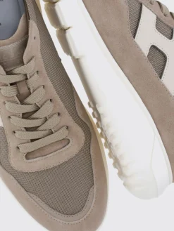 Sneakers Interactive³ Hogan in camoscio e canvas