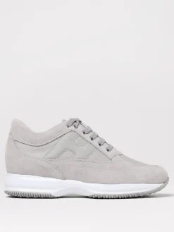 Sneakers Interactive Hogan in camoscio e mesh