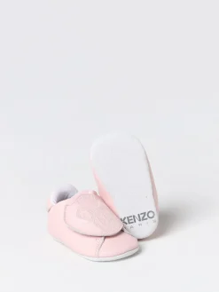 Sneakers Kenzo Kids in pelle e spugna di cotone