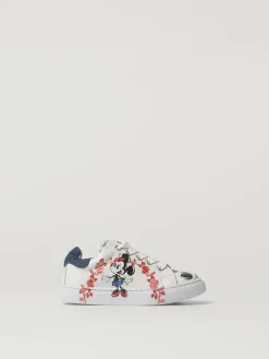 Sneakers Minnie Monnalisa in pelle stampata