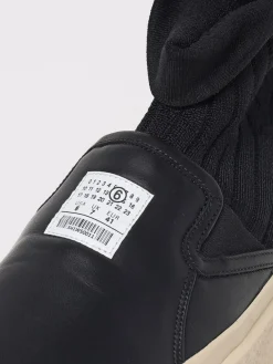 Sneakers MM6 Maison Margiela in pelle e maglia stretch